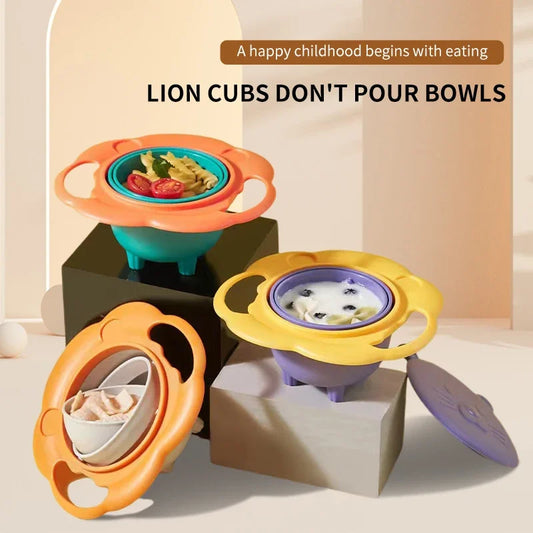 Lion Gyro No-Spill Dining Bowl